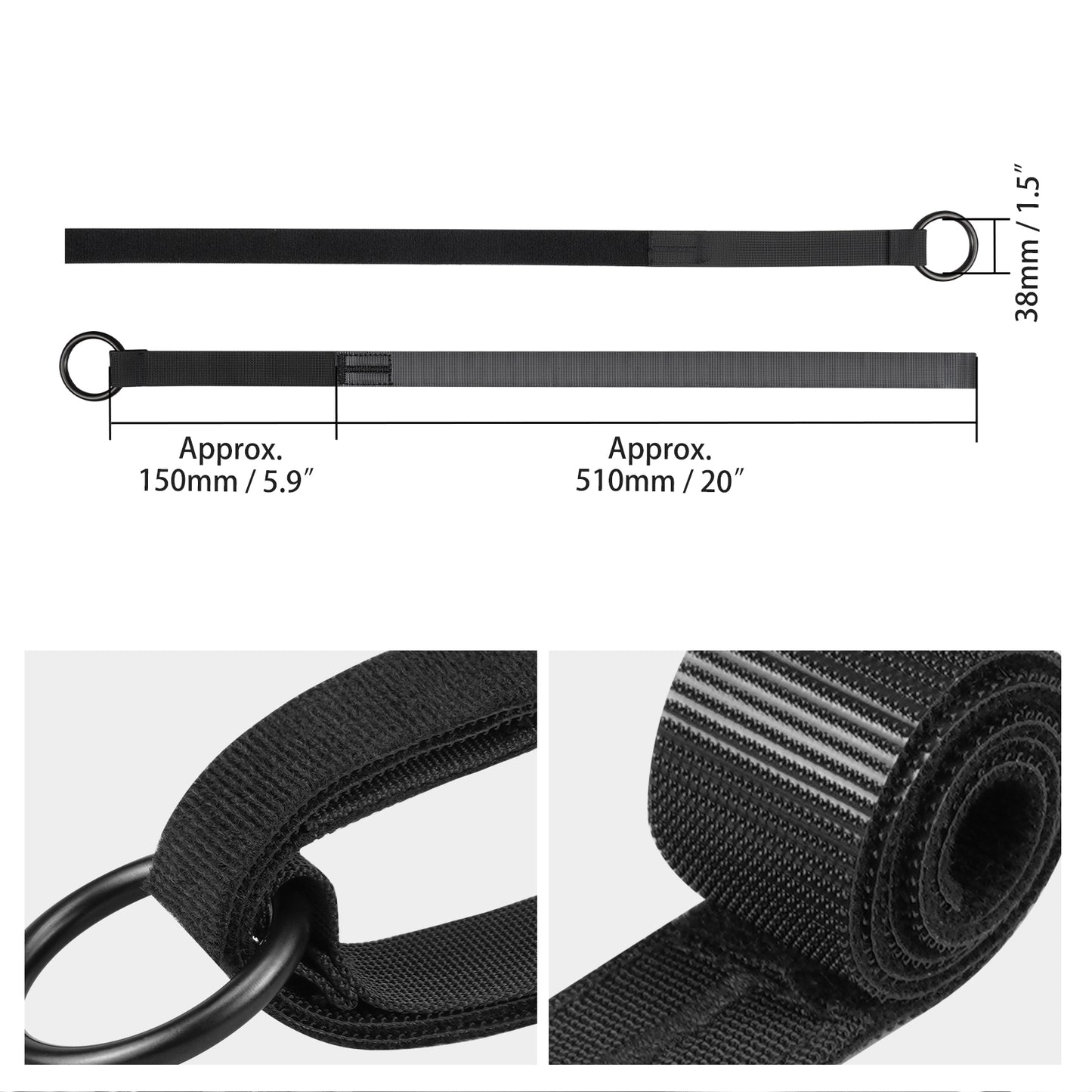 MARVEWAY Motorcycle Universal Off-Road Soft Bag Tie Down Straps Retention Rings