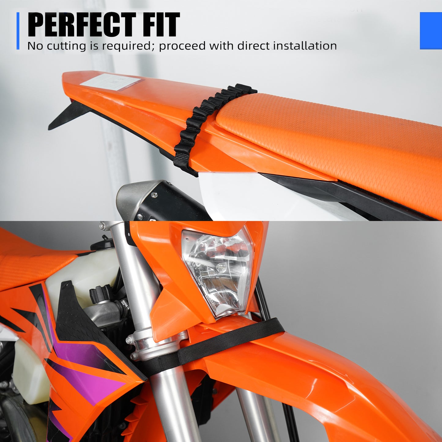 MARVEWAY Front Rear Lift Pull Strap Kit For KTM Husqvarna GasGas 2023-2024