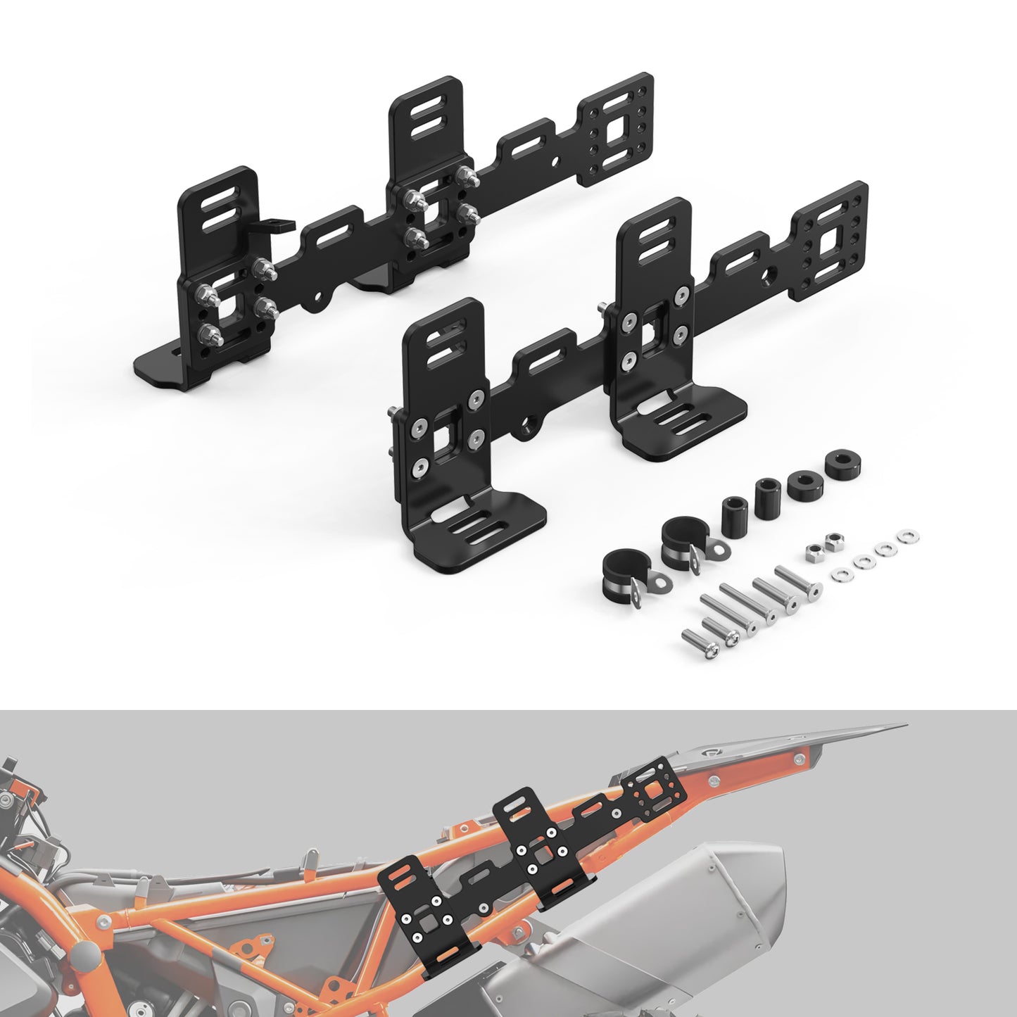 MARVEWAY Adjustable Luggage Rack Side Carrier Kit For KTM 790 890 Adventure R
