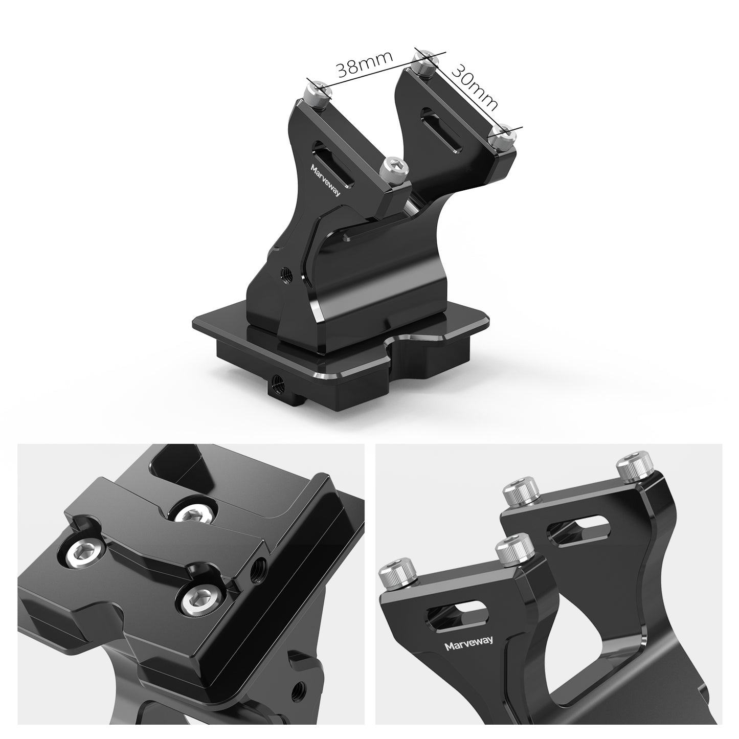 MARVEWAY GPS Mount Phone Bracket Holder For KTM 790 890 Adventure R 19-22 Husqvarna NORDEN 901 22-23