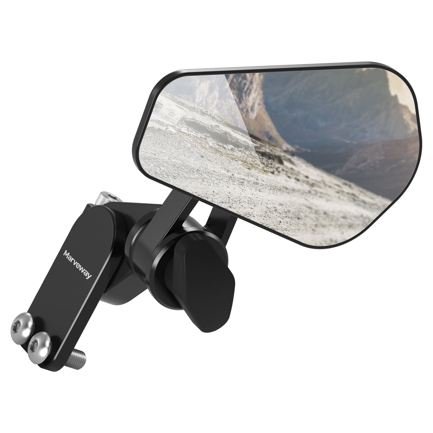 MARVEWAY Upgraded Quick Flip Arrow Folding Mirrors Kits For Universal Motorcycle Hand Guard