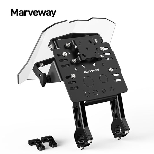 MARVEWAY Universal GPS Mount Bracket Mini Fairing Kit For KTM Husqvarna 125-501 Honda XR650L Beta GasGas Yamaha Kawasaki