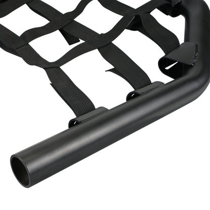 MARVEWAY Pair ATV Nerf Bars Peg Heel Guards Netted Protection For Yamaha Raptor 700 06-24