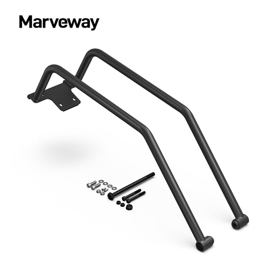MARVEWAY Front Bumper GPS / Road-Book / Spotlight Mount Q235 Carbon Steel For Yamaha Raptor 700