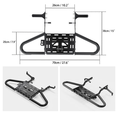 MARVEWAY ATV Rear Grab Bar Luggage Rack For Yamaha Raptor 700/700R 2006-2024