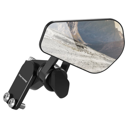 MARVEWAY Upgraded Quick Flip Arrow Folding Mirrors Kits For Universal Motorcycle Hand Guard
