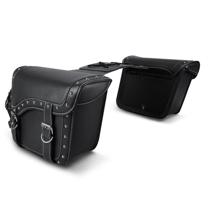 MARVEWAY Saddle Bags PU leather Reinforced Straps & Saddle Piece with Cup Holder