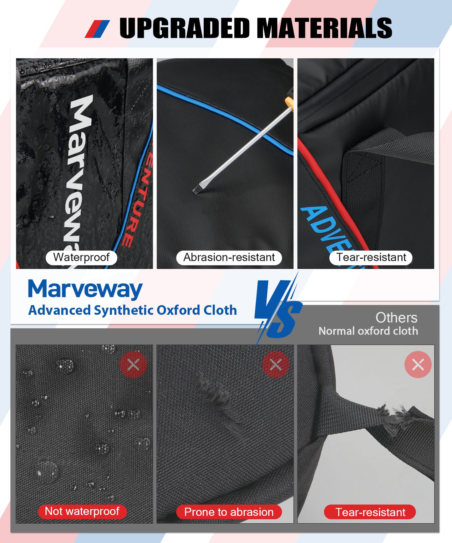 MARVEWAY Motorcycle Top Box Inner Liner Top Box Luggage Bag For BMW F850GS R1250GS ADV