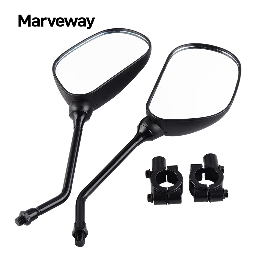 MARVEWAY ATV 7/8" Universal Rear View Side Mirrors For Can Am Outlander Yamaha Polaris Honda